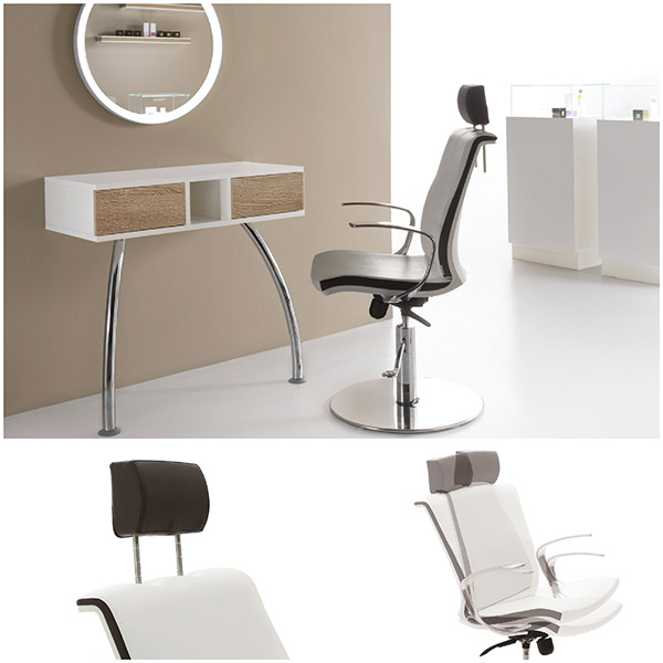 Chrome make up chair